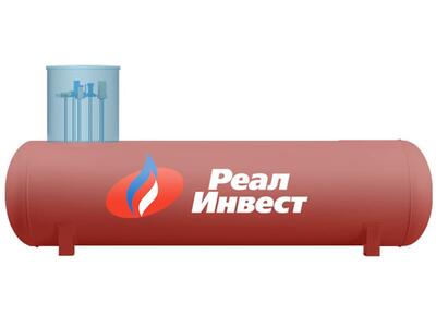 ГАЗ В ДОМ: Подземный горизонтальный газгольдер с высокими трубками «Реал-Инвест» 12000 литров 6мм